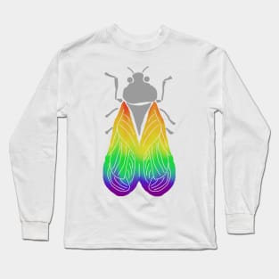 Rainbow-Winged Cicada Long Sleeve T-Shirt